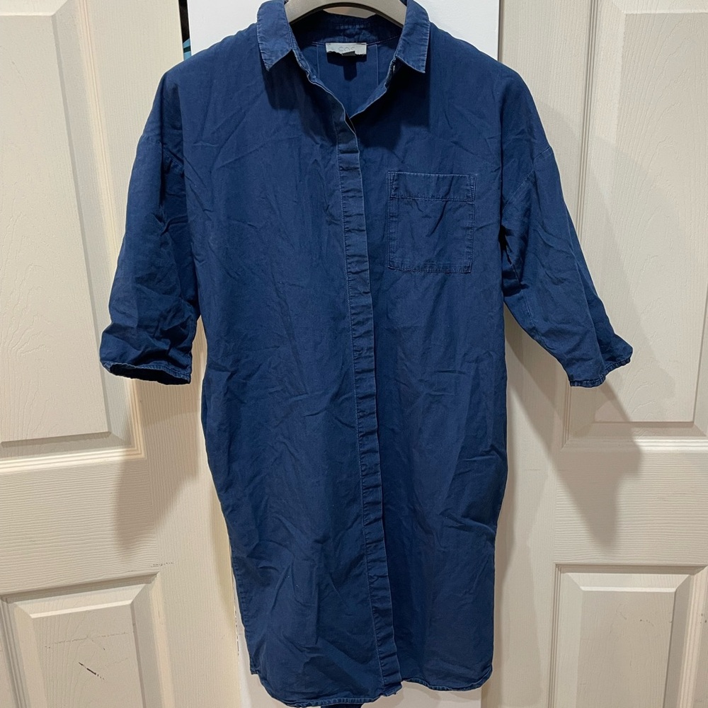COs relaxed fit denim dress size 2